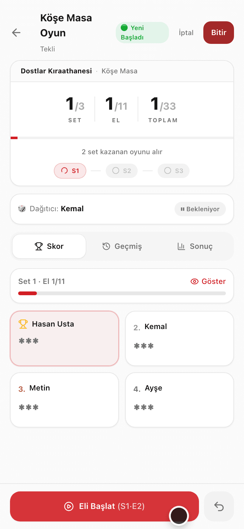 Son eli geri alma onay ekranı